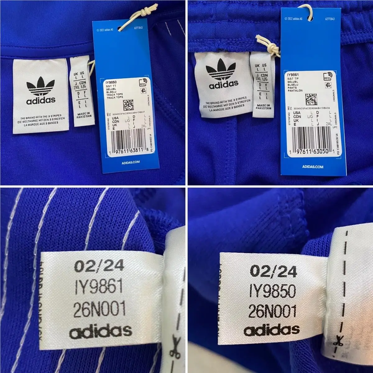 Adidas clothing - Semi Lucid Blue White 3
