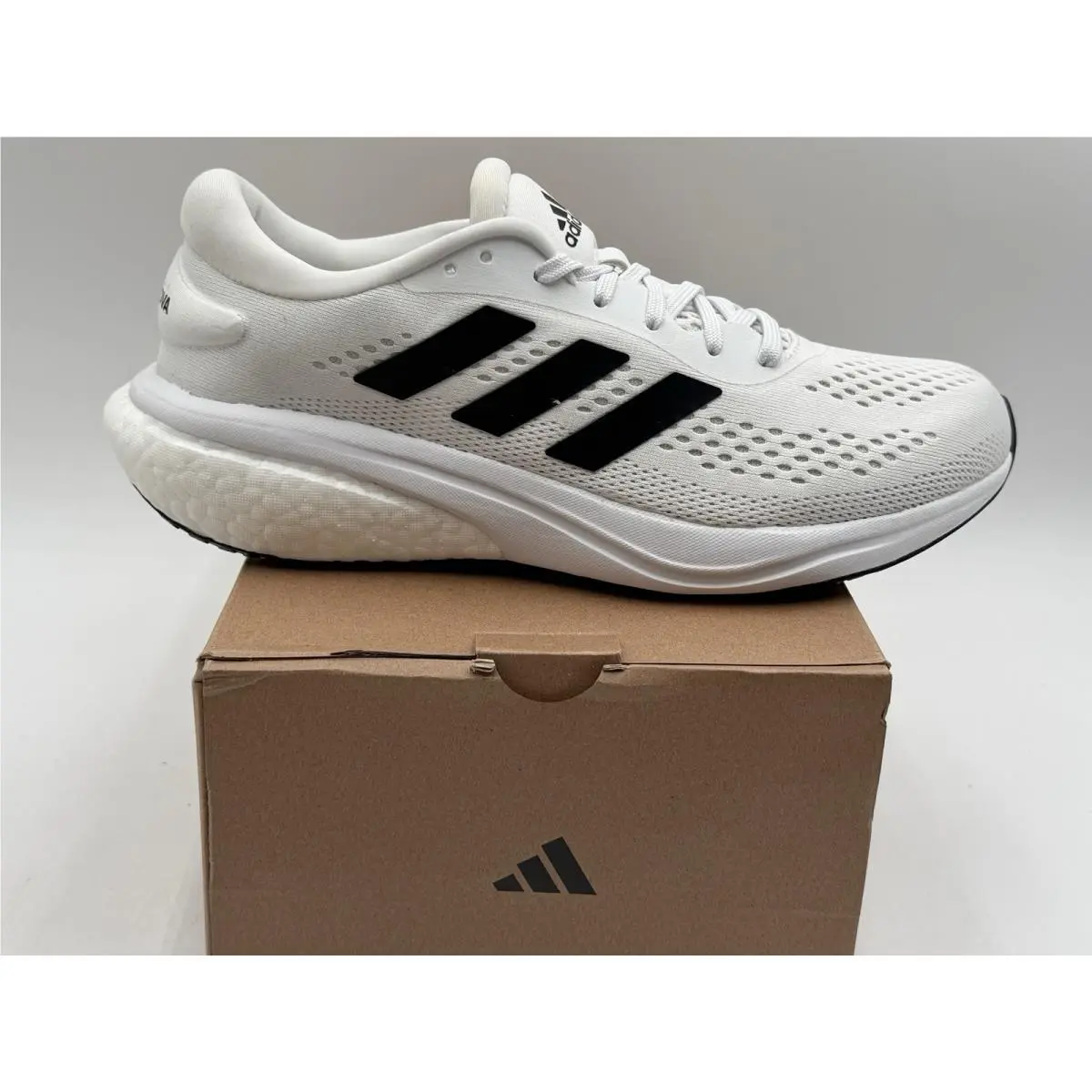 Adidas SZ 7.5 Supernova 2 M Sneakers Running IN White and Black GW9089