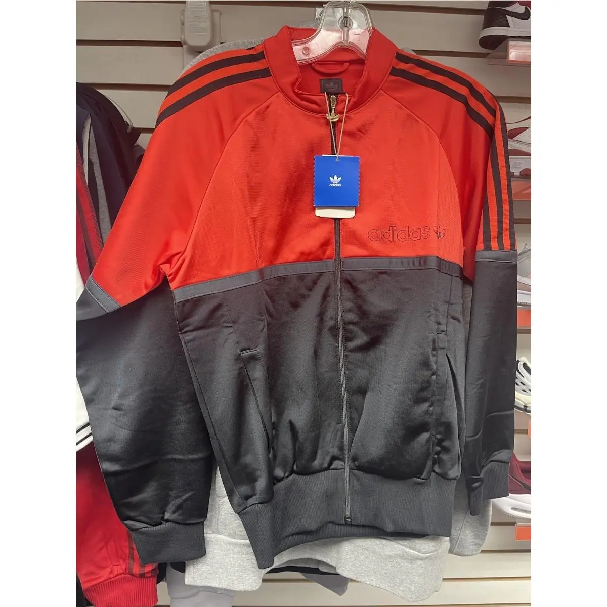Adidas Track Jacket Vintage York Size XS Red Black Y2K 2005