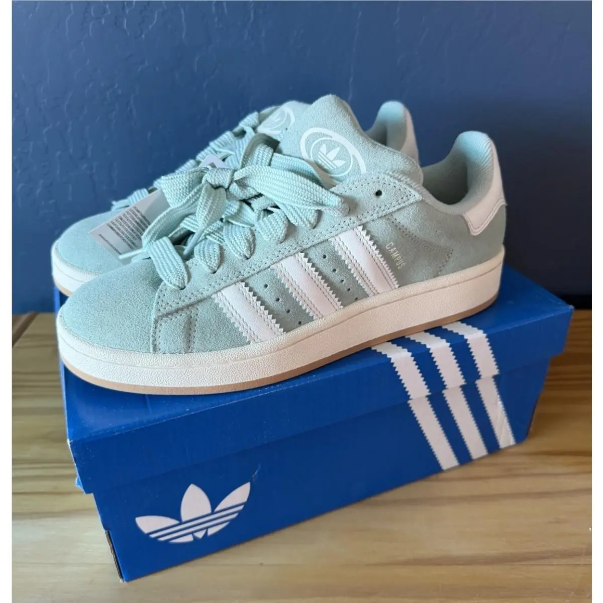 Adidas Campus 00s Women Core White/ash Green Size 8.5 JQ5752