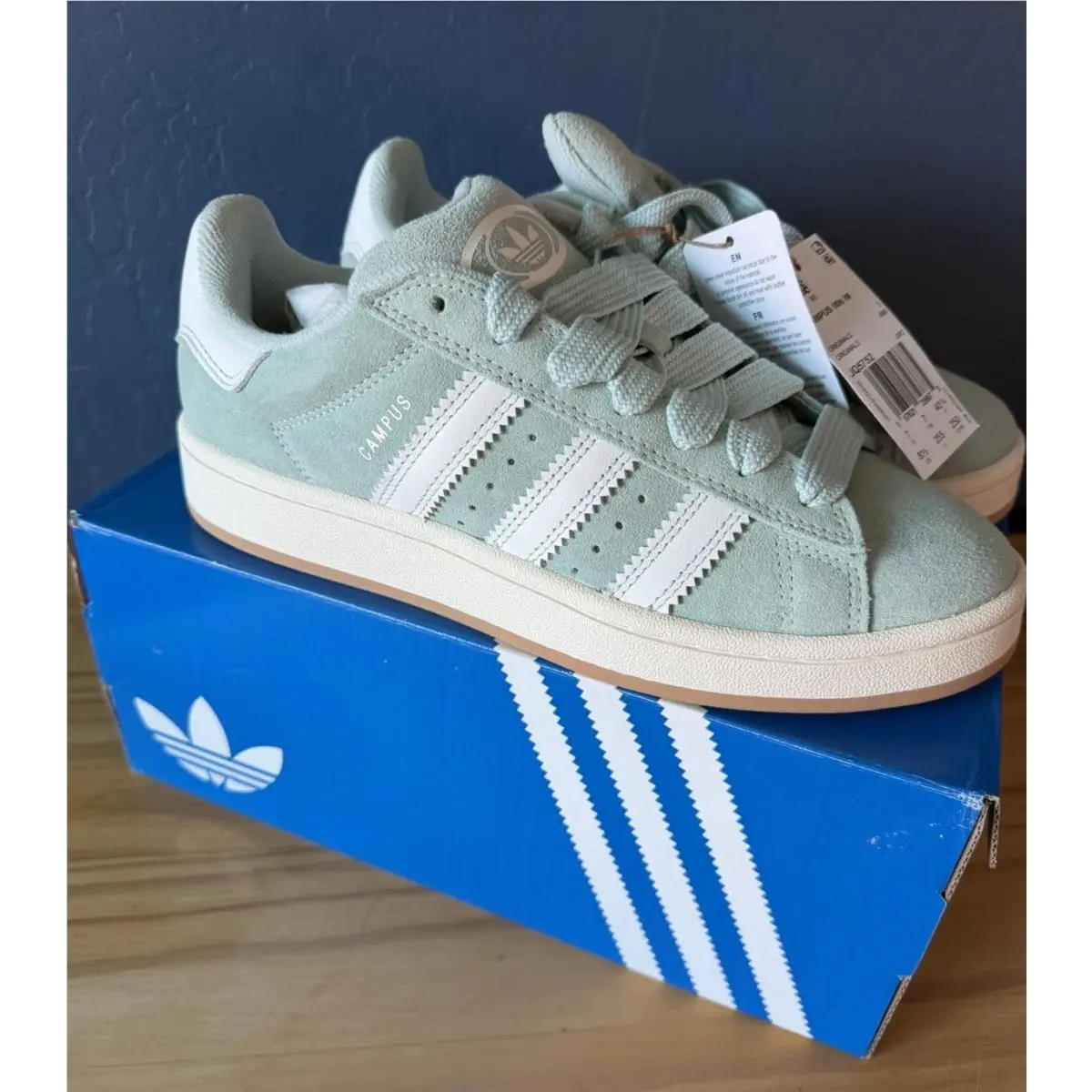 Adidas shoes - adidas Campus 00s - Campus - JQ5752 - White/Ash Green (UPC: 0197621356675) 0
