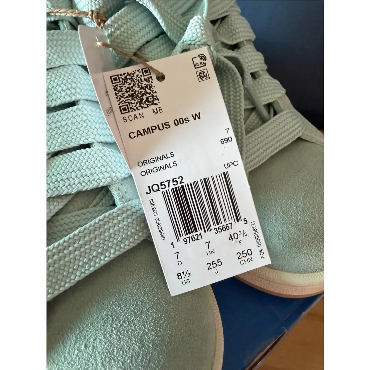 Adidas shoes - adidas Campus 00s - Campus - JQ5752 - White/Ash Green (UPC: 0197621356675) 3