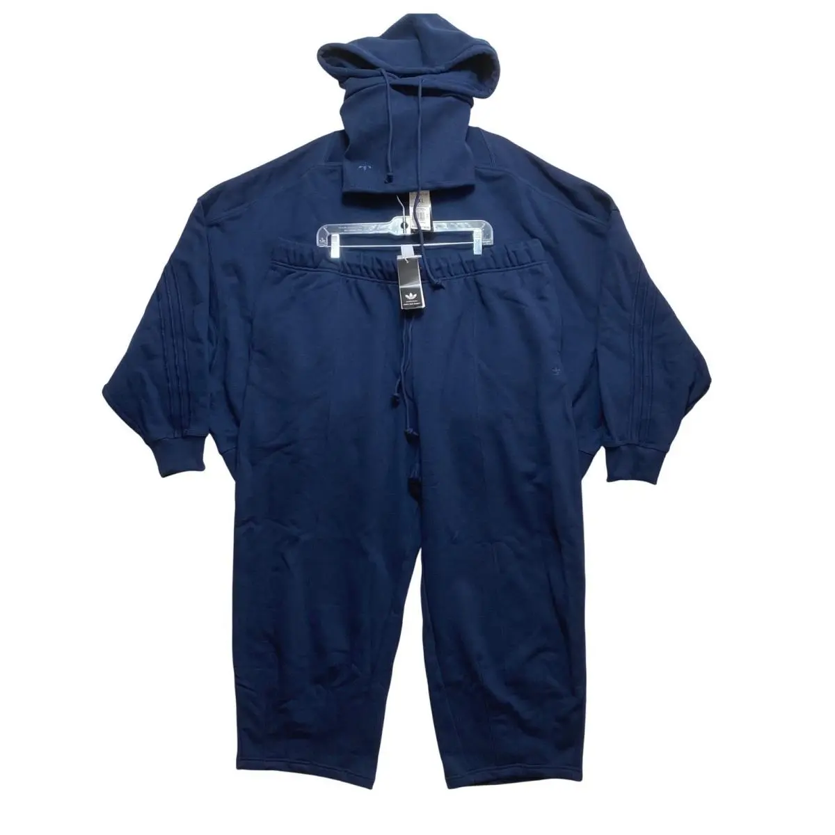 x Bad Bunny Tracksuit Mens 2XL Navy Balaclava Sweatshirt Pants 3pc Set by Adidas
