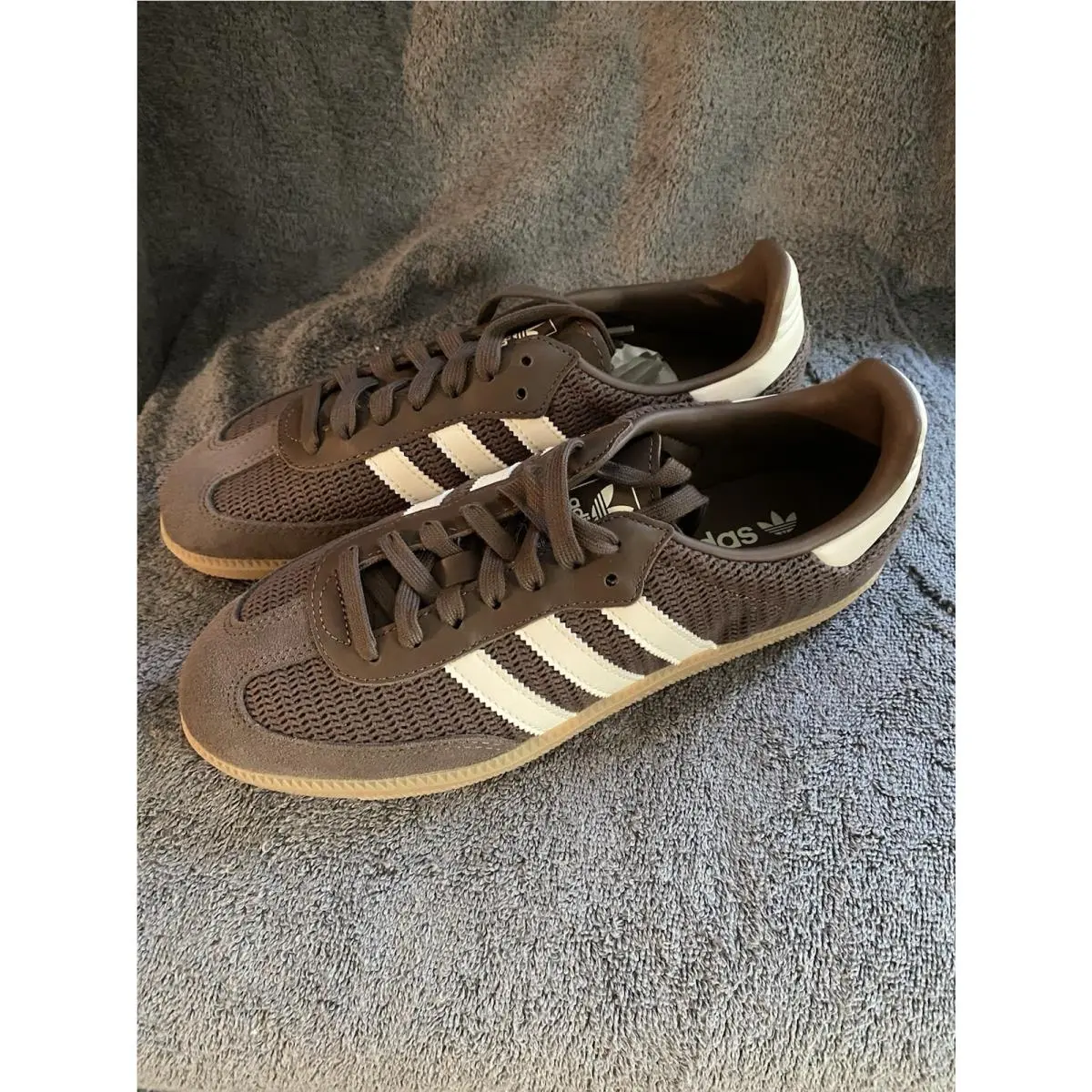 Size 7.5 - Adidas Samba OG Earth Strata Wonder White