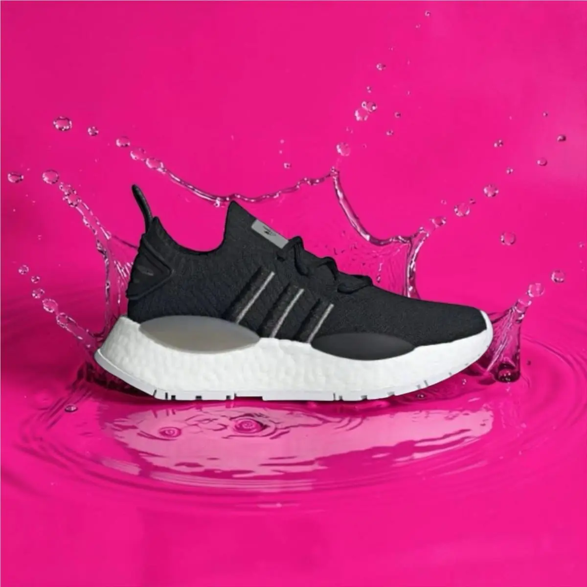 Adidas Nmd W1 IG0480 Women`s Running Shoes Boost Size 7 Black White