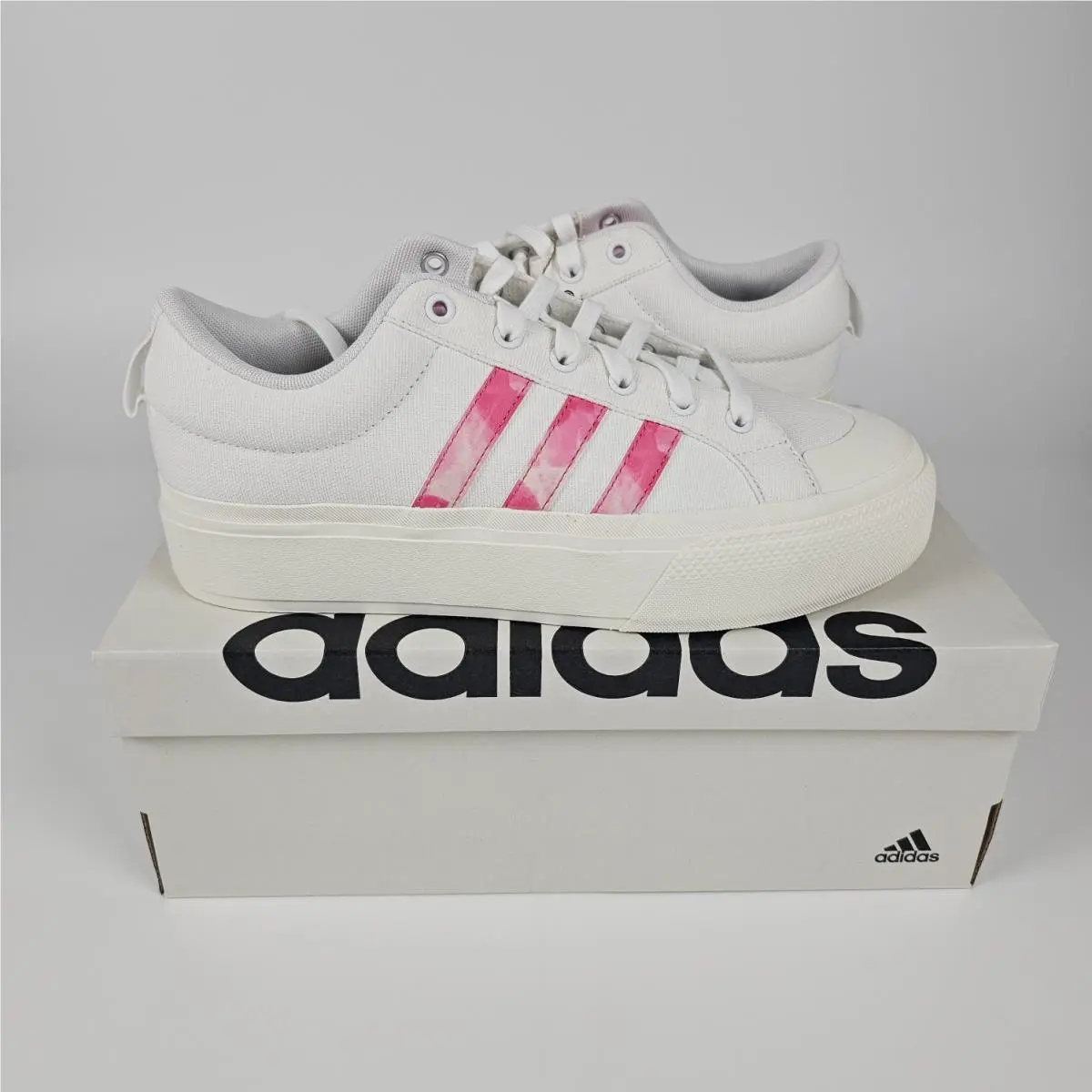 Adidas Bravada 2.0 Womens Platform Shoes Pink Fusion Size 10.5 Rare Color ID5576