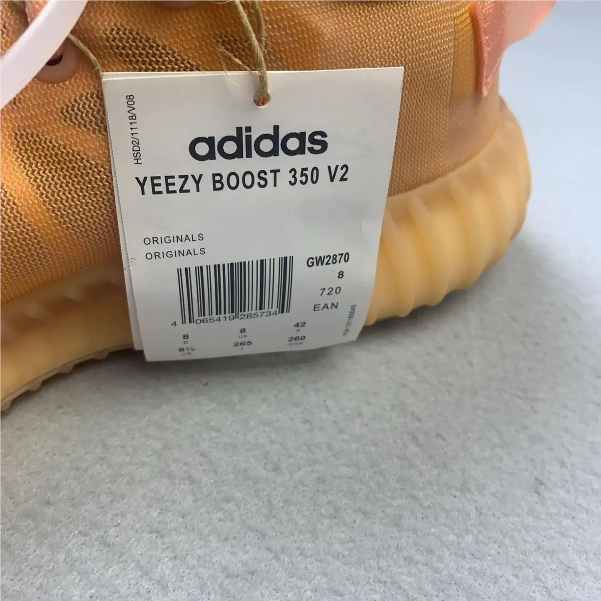 Adidas shoes - adidas Yeezy Boost 350 V2 - Orange 8