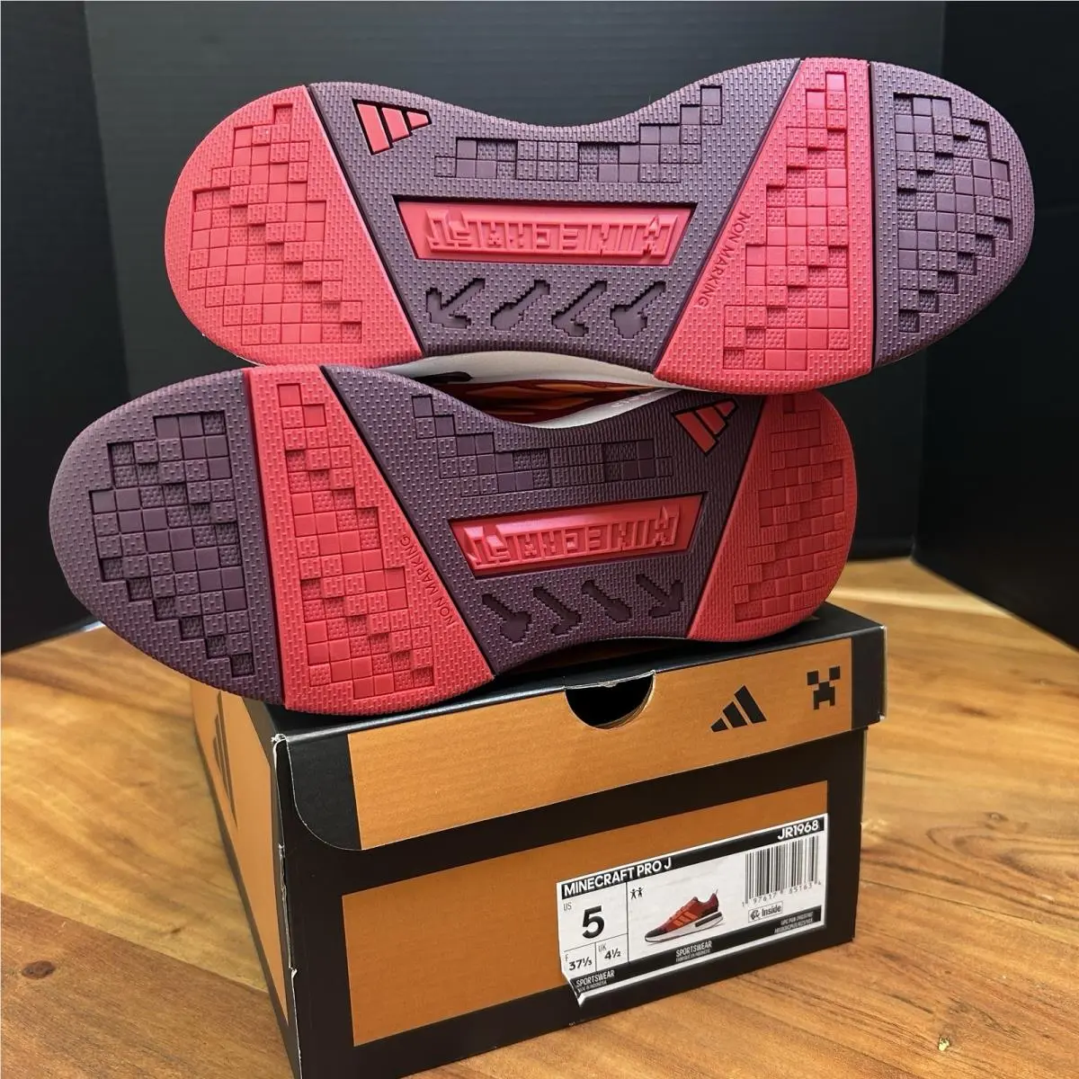 Adidas shoes - Minecraft Pro J - Minecraft Pro - Red (UPC: 0197617851634) 3