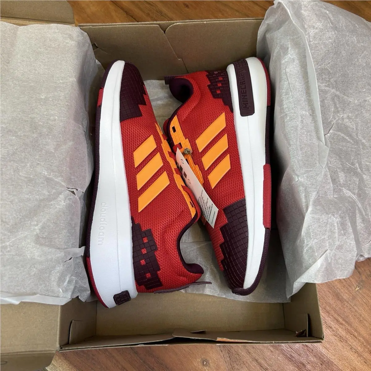 Adidas shoes - Minecraft Pro J - Minecraft Pro - Red (UPC: 0197617851634) 4
