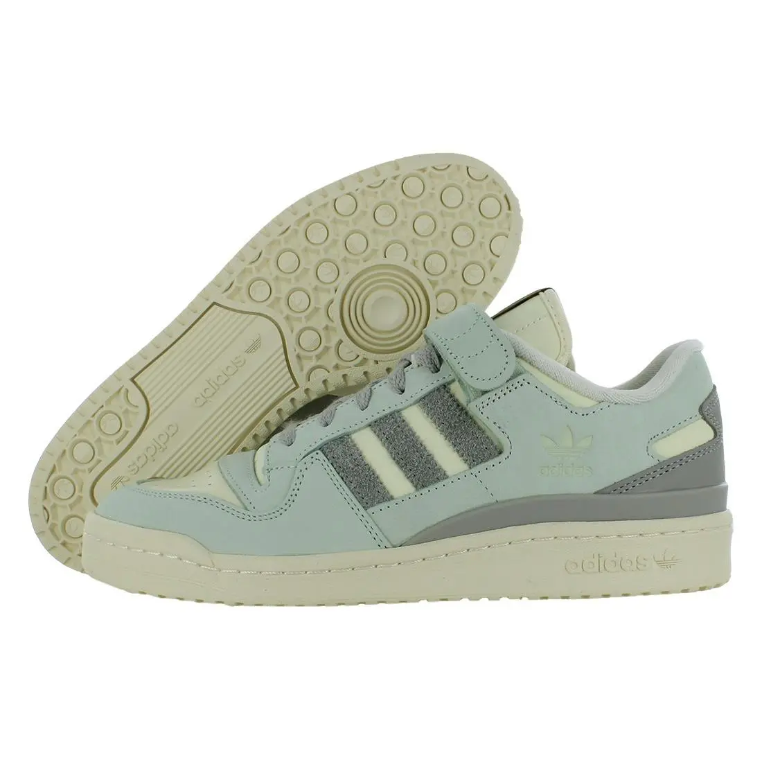 Adidas Forum 84 Low Mens Shoes Size 11 Color: Linen Green/metal Grey/cream
