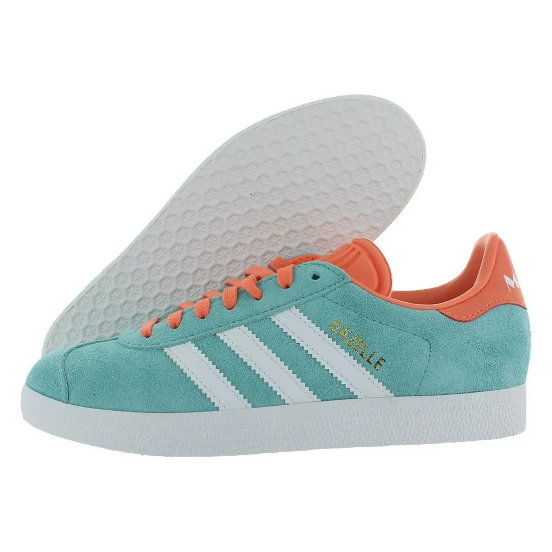 Adidas Gazelle Mls Mens Shoes Size 4.5 Color: Easy Mint/white/easy Orange
