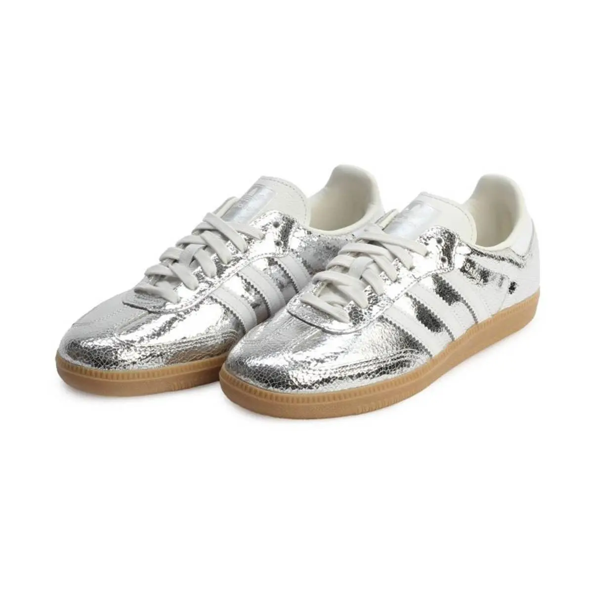 Womens Adidas Samba OG W JR0035 Silver/white/gum Sneaker Athletic New-size 9