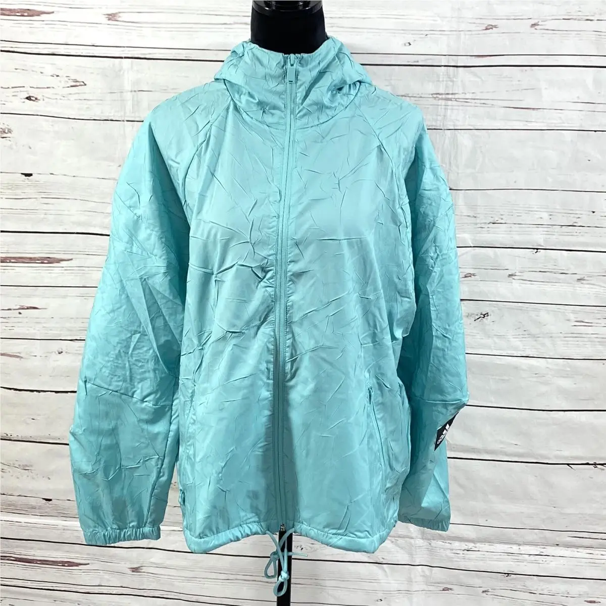 Adidas Jacket W.n.d Women’s Hooded FI6744 Blue Spirit Size M