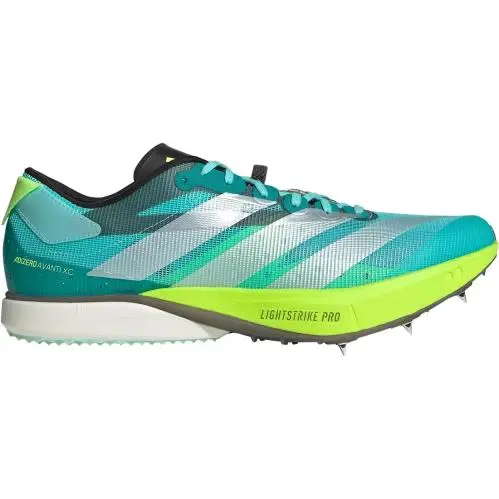 Adidas Adizero Avanti XC Aqua/zero Metallic/lucid Lemon Spike Size 11.5 JR5077
