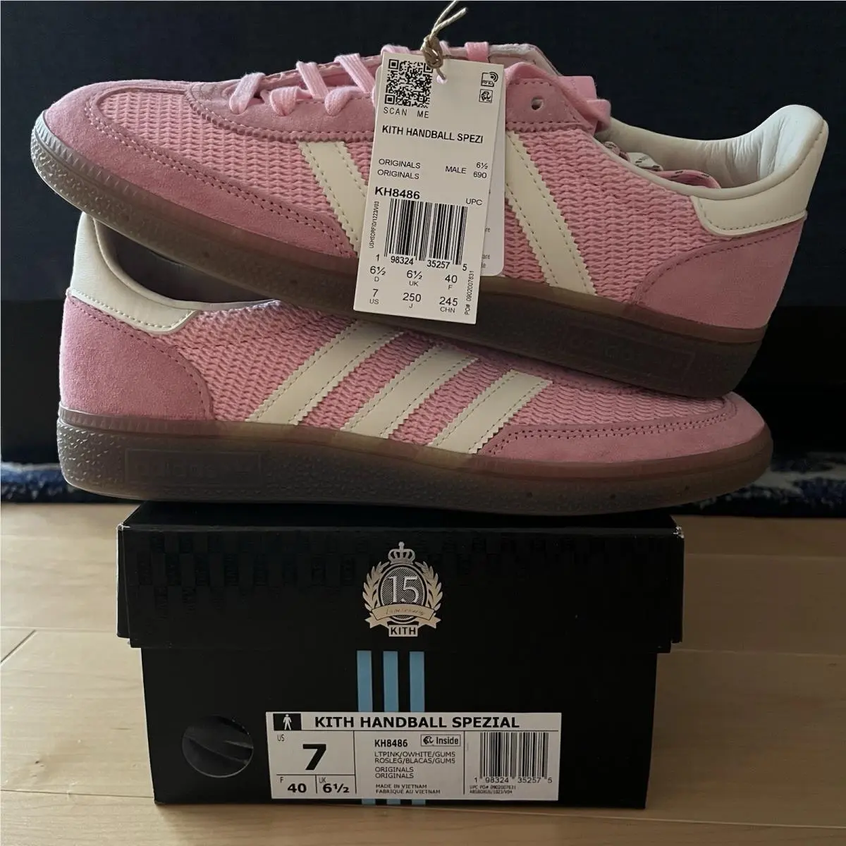 Kith x Messi x Adidas Handball Spezial Pink Size 7 Mens KH8486