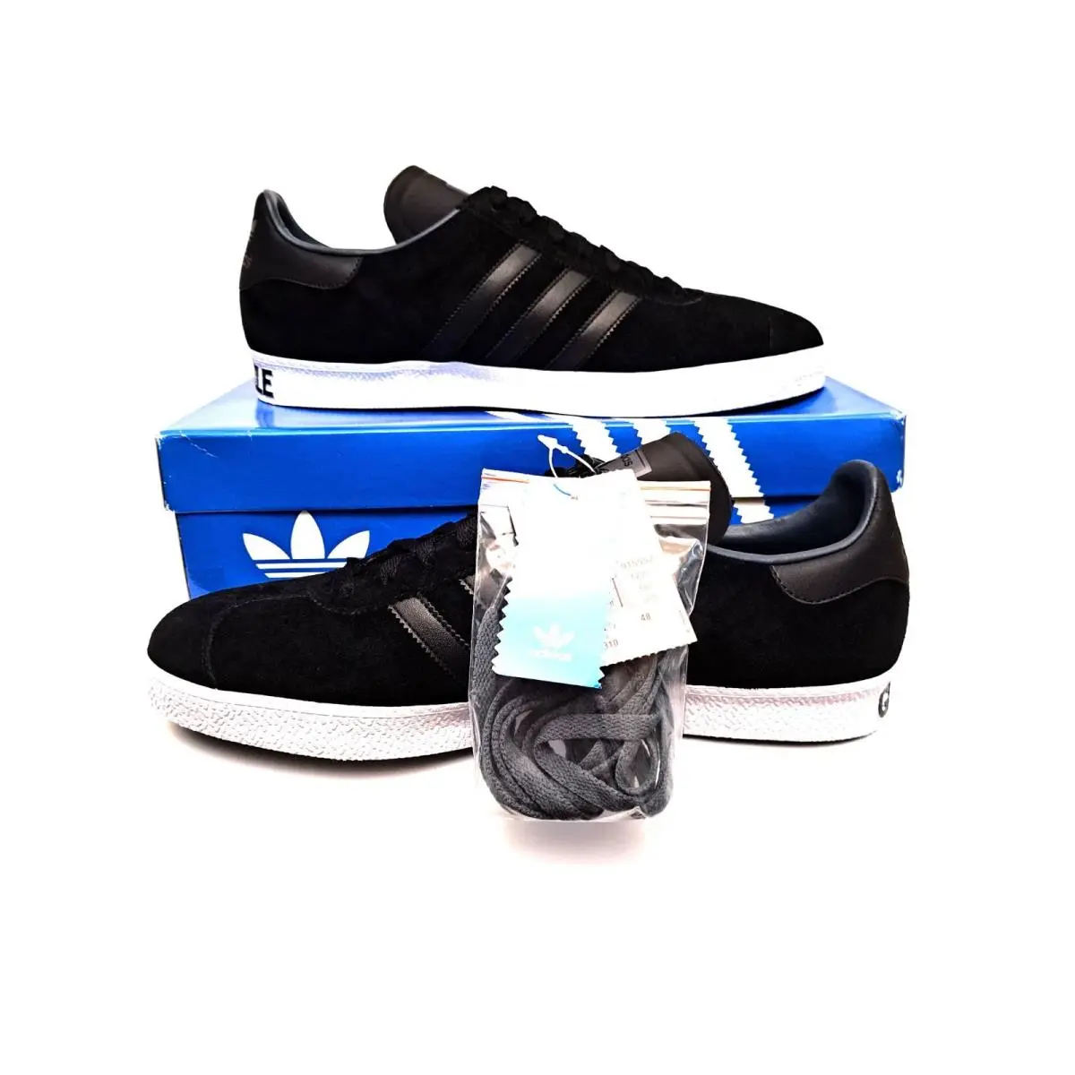 Adidas Gazelle 2 Black / Black Size 13 Deadstock Rare 2007 Sku 915557 OG Box Vtg