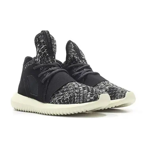 Adidas Tubular Defiant Black White Women`s Shoes Animal Print BB5122 sz 8.5