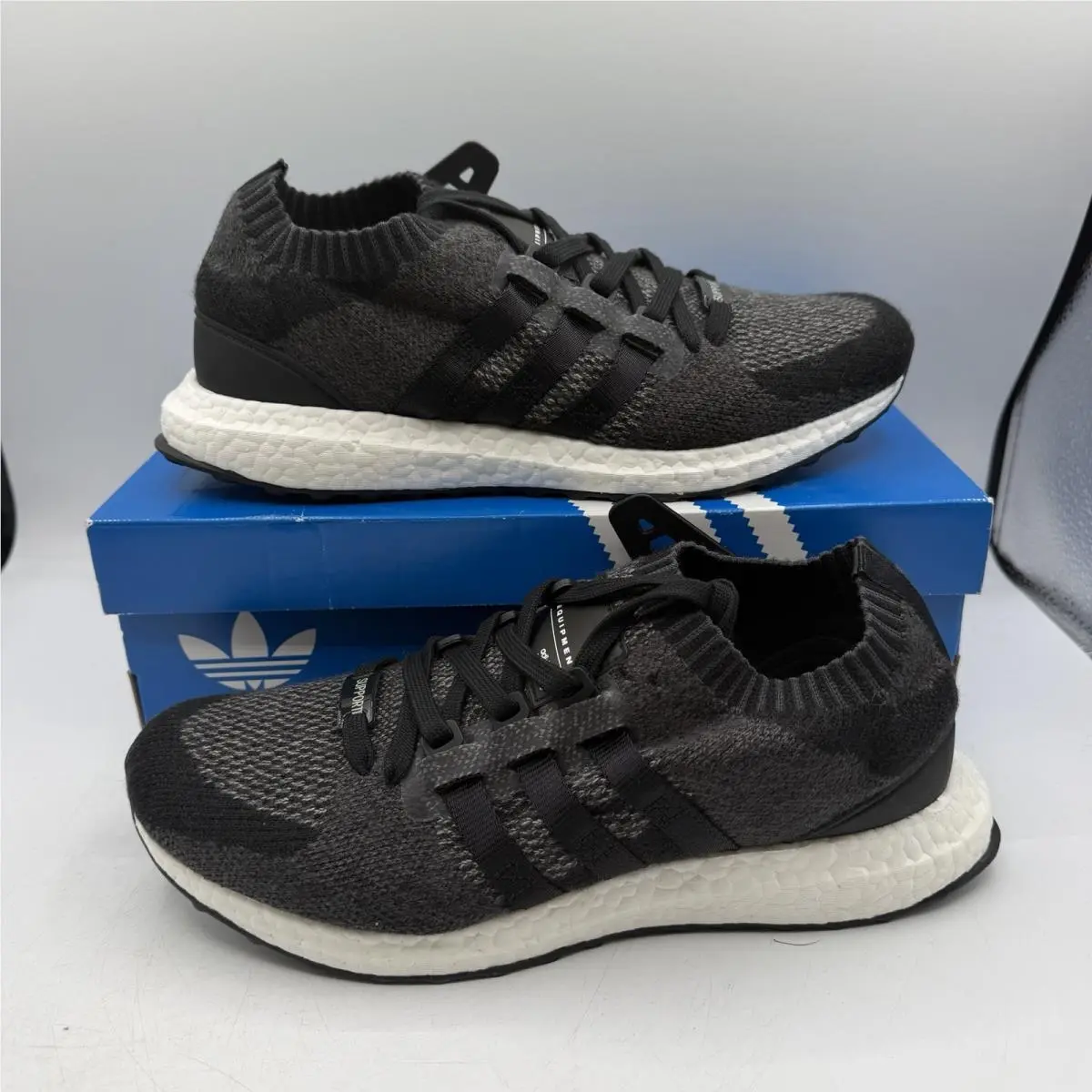 Adidas Eqt Support Ultra Primeknit Shoes Mens Sz 9 Core Black Sneakers BB1241