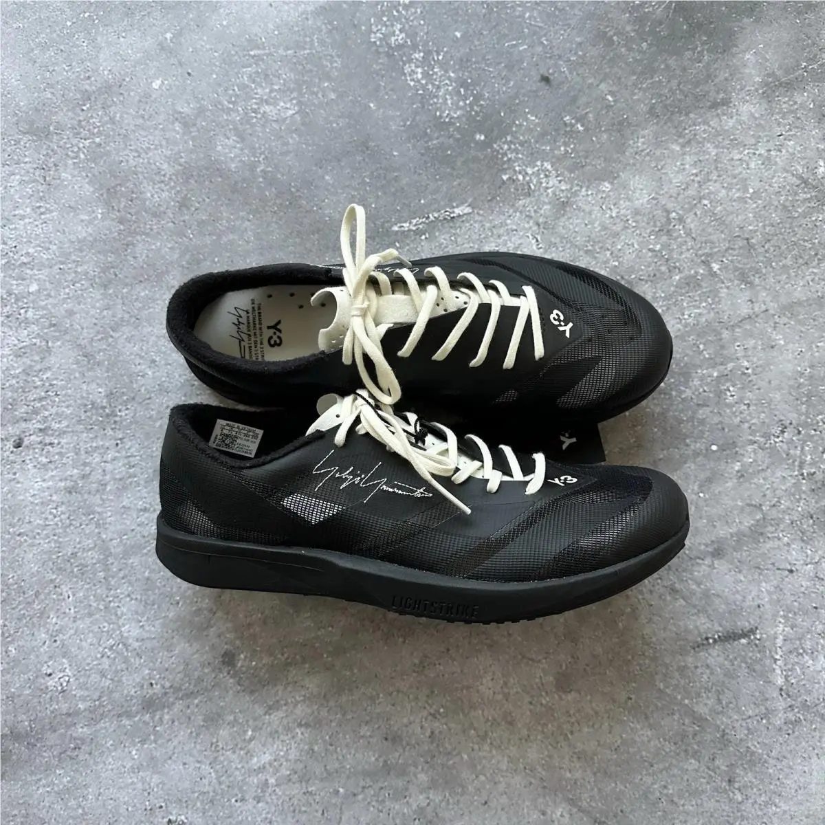 Adidas x Yohji Yamamoto Y-3 Adizero RC6 Black Shoes Size US 10.5 UK 10 EU 44.5