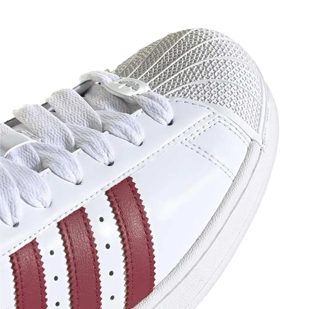 Adidas shoes - adidas Superstar Ii Lace Up - JR7315 - Red, White (UPC: 197622369254) 5
