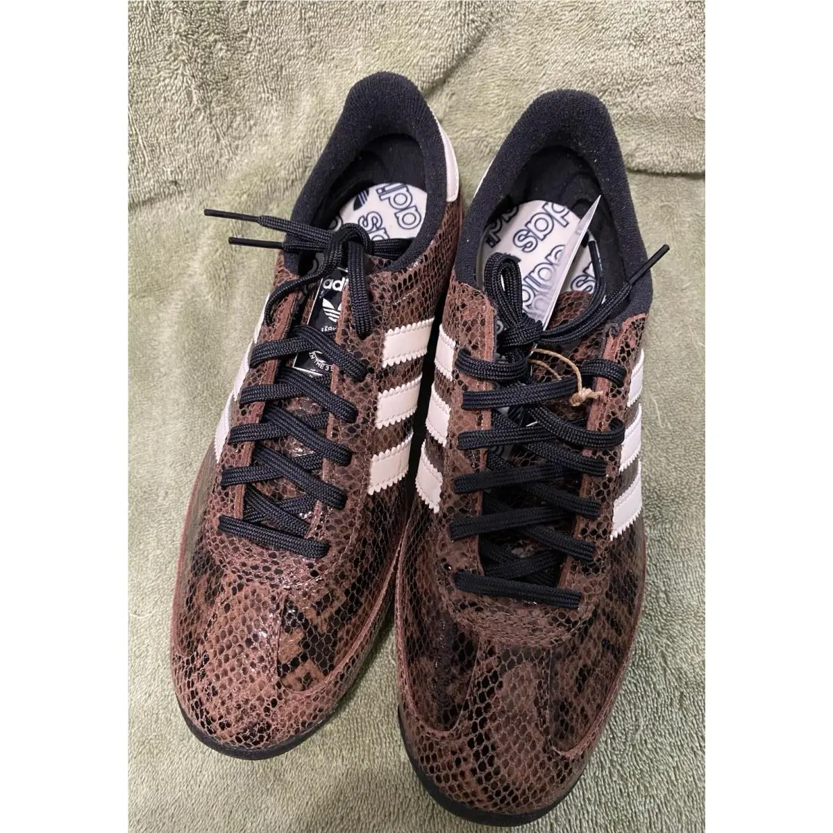 Size 7 - Adidas SL72 OG Snakeskin Brown W