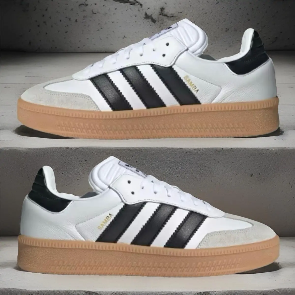 Adidas shoes - adidas Samba XLG - Samba XLG - White, Black, Beige 3