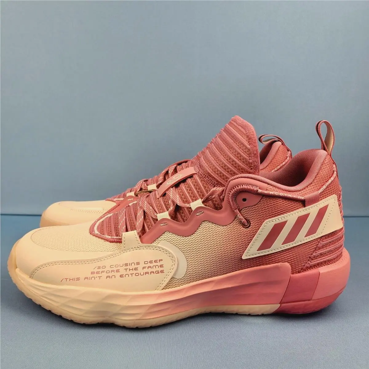Adidas Dame 7 Extply Mens Size 13.5 Dolla Basketball Shoes Pink White H68605