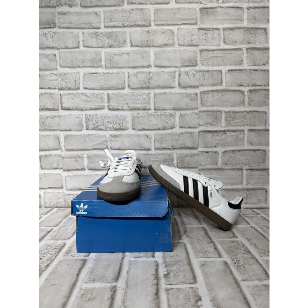 Adidas Samba OG Cloud White Core Black Men’s Sneakers B75806 Sz 5