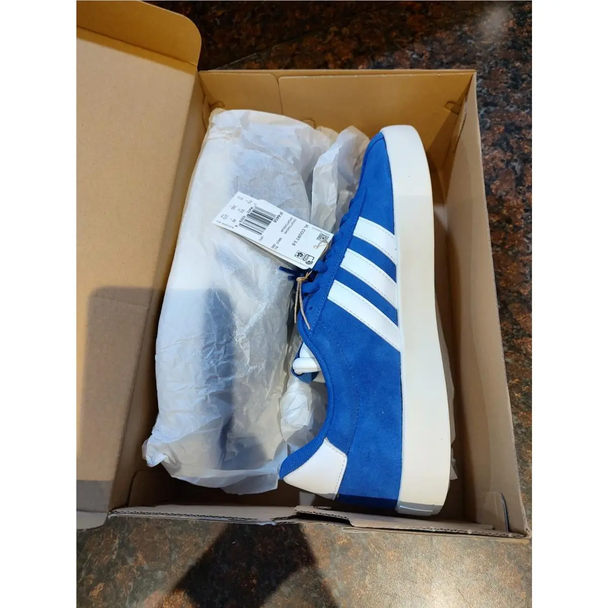 Mens Adidas VL Court 3.0 Royal Blue White Size 10
