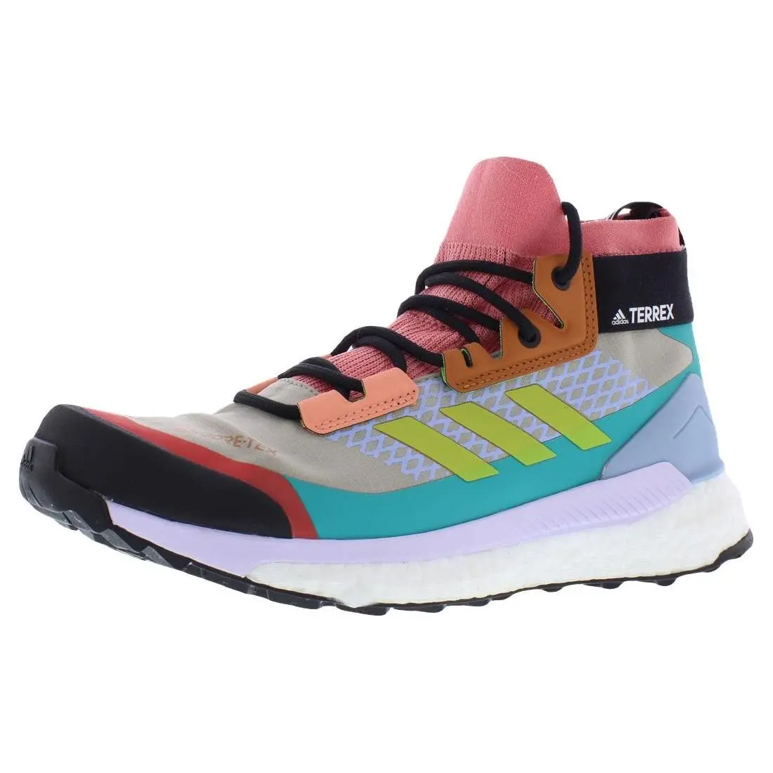 Adidas Terrex Free Hiker Nlb Gtx Womens Shoes Size 7.5 Color: Feather - Feather Grey/Acid Yellow/Core Black, Main: Multi-Colored