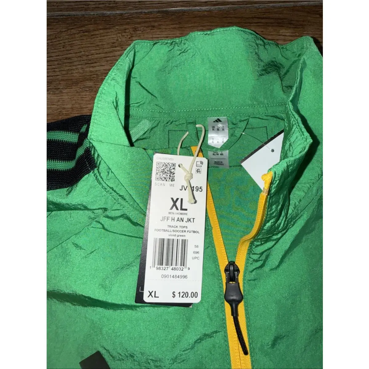 Adidas clothing - JFF H AN JKT - JFF JKT - JV8195 - Green (UPC: 198327480329) 4