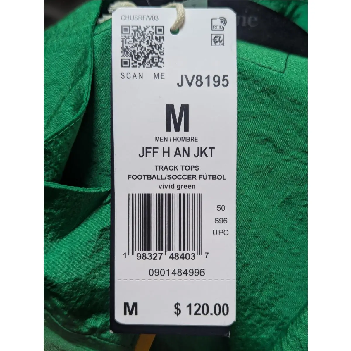 Adidas clothing - JFF H AN JKT - JFF JKT - JV8195 - Green (UPC: 198327484037) 10
