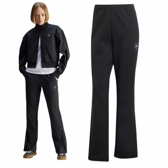 by Stella Mccartney High Rise Track Pant Black Casual Straight Leg JJ0086 by Adidas