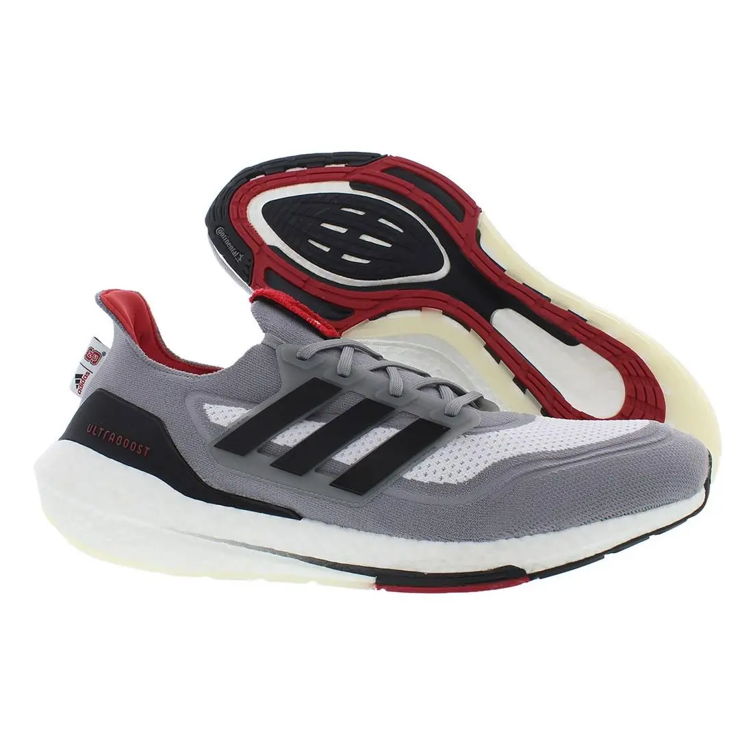 Adidas Ultraboost 21 Unisex Shoes Size 18 Color: Grey/core Black/cloud White