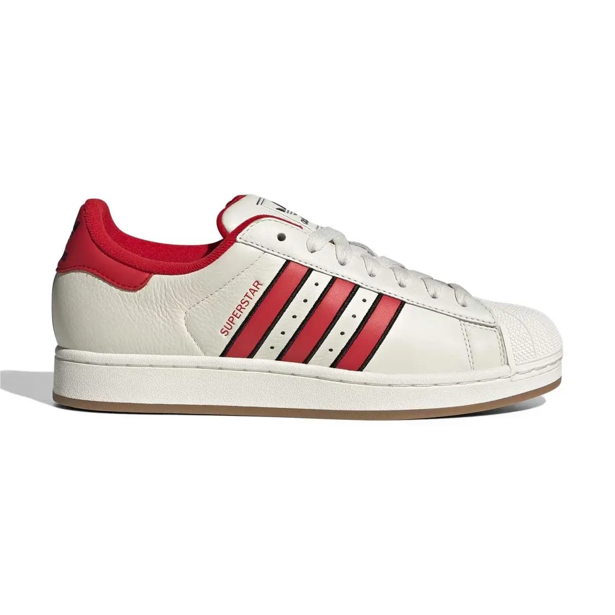 Mens Adidas Superstar II IH9289 White/better Scarlett/black Sneaker-size 9.5