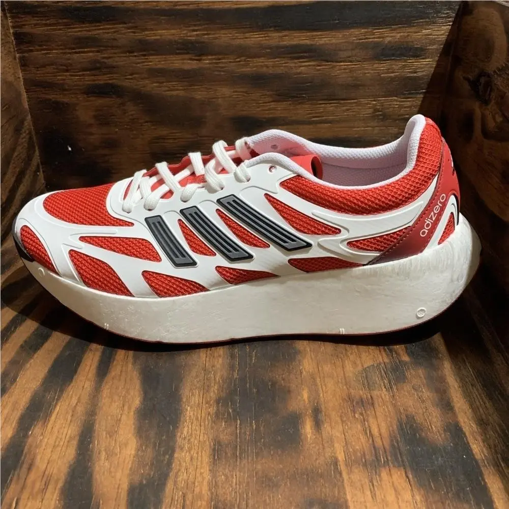 Adidas Adizero Aruku Running Shoes Mens 10 White Pure Ruby JI0308