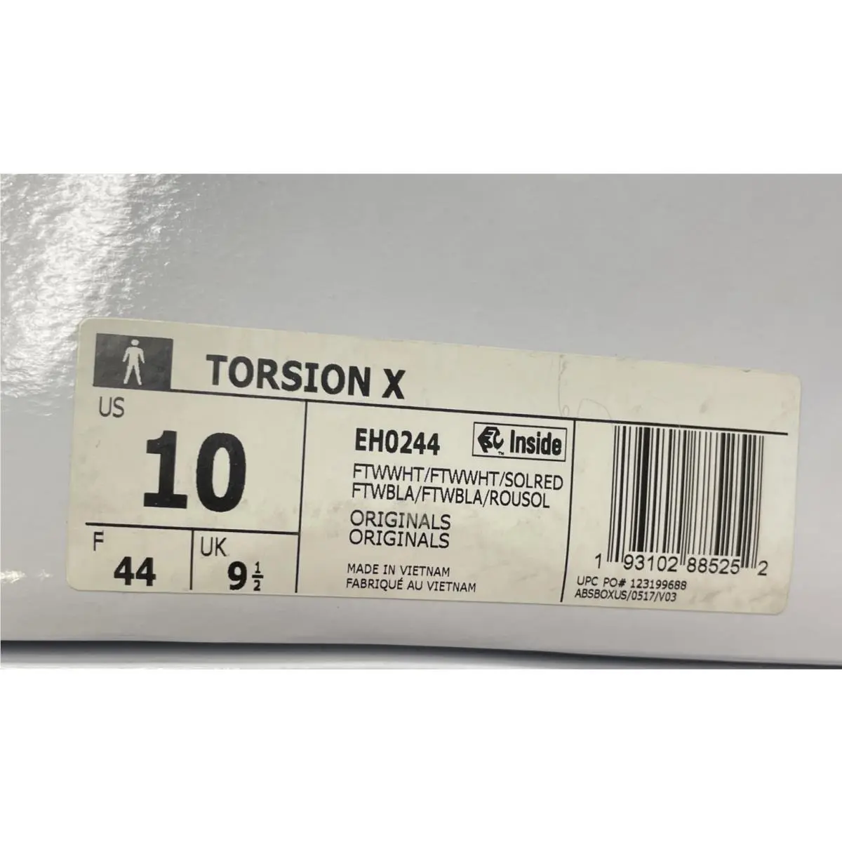 Adidas shoes - adidas Torsion X - Torsion - EH0244 - White (UPC: 0193102885252) 7