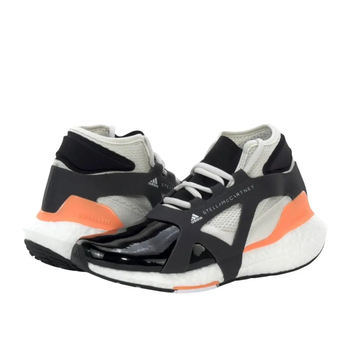 Adidas by Stella Mccartney Womens Ultraboost 21 Sneakers US 9.5 Black Orange