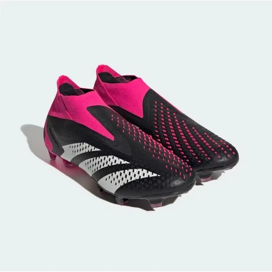 Adidas Mens Size 8.5 Predator Accuracy+ FG Soccer Cleats Black Pink GW4557 Nby