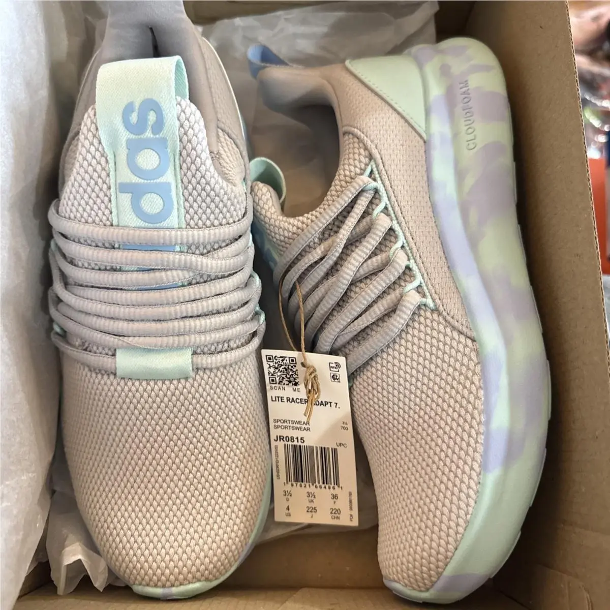 Girl`s Athleisure Adidas Lite Racer Adapt 7.0 Slip
