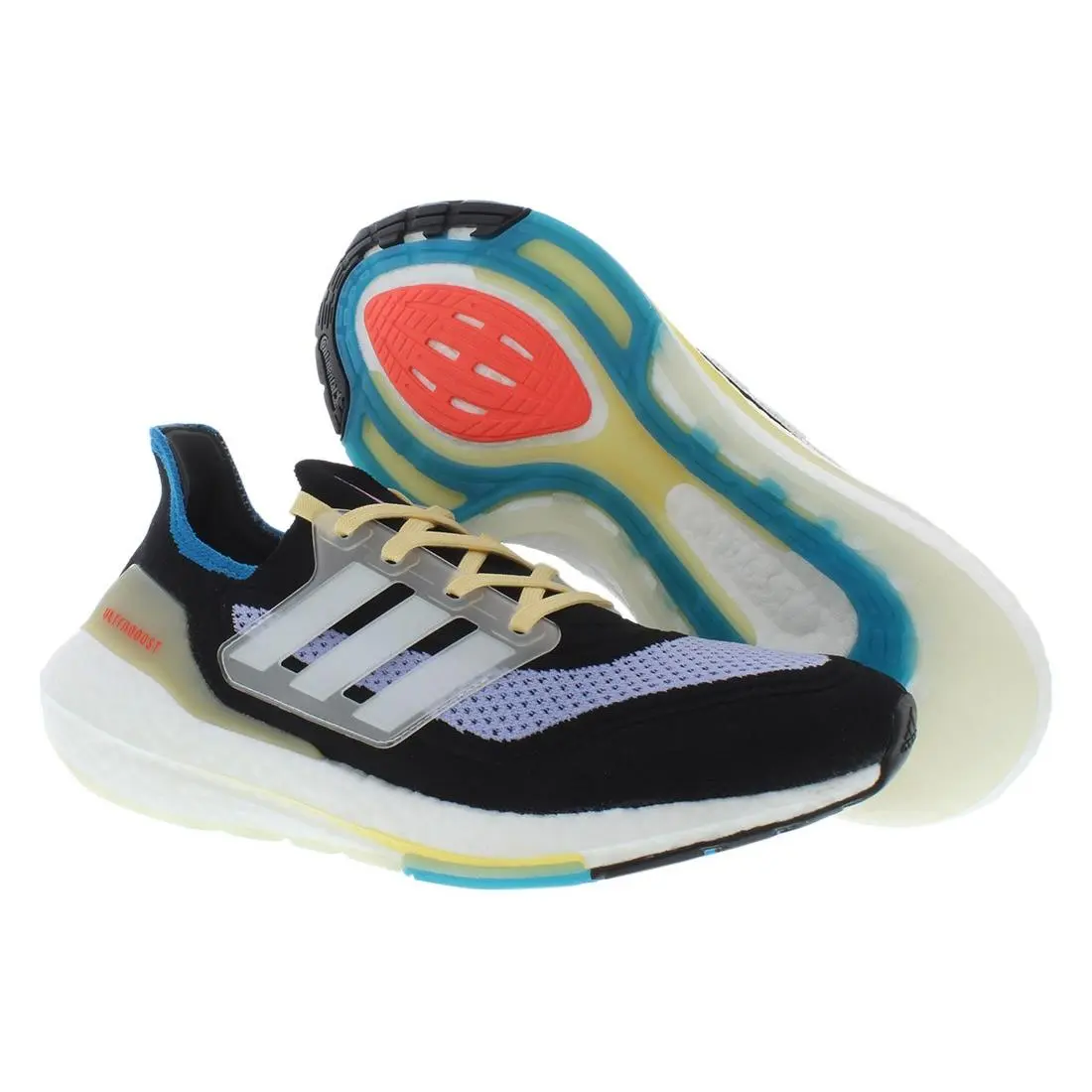 Adidas Ultraboost 21 Womens Shoes Size 10 Color: Black/white/violet Tone