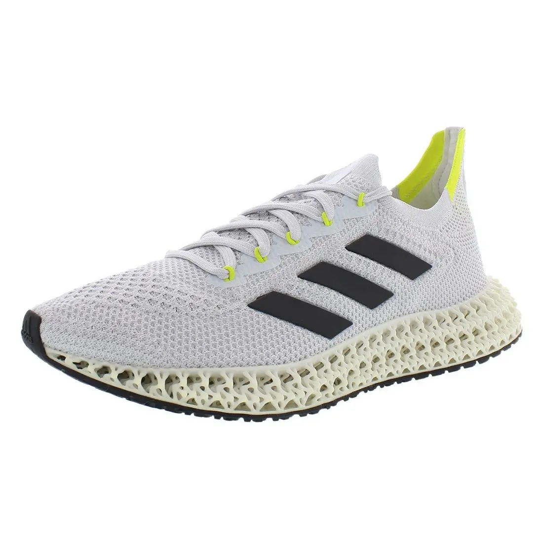 Adidas 4D Fwd Mens Shoes Size 7 Color: Halo Silver/cloud White/acid Yellow