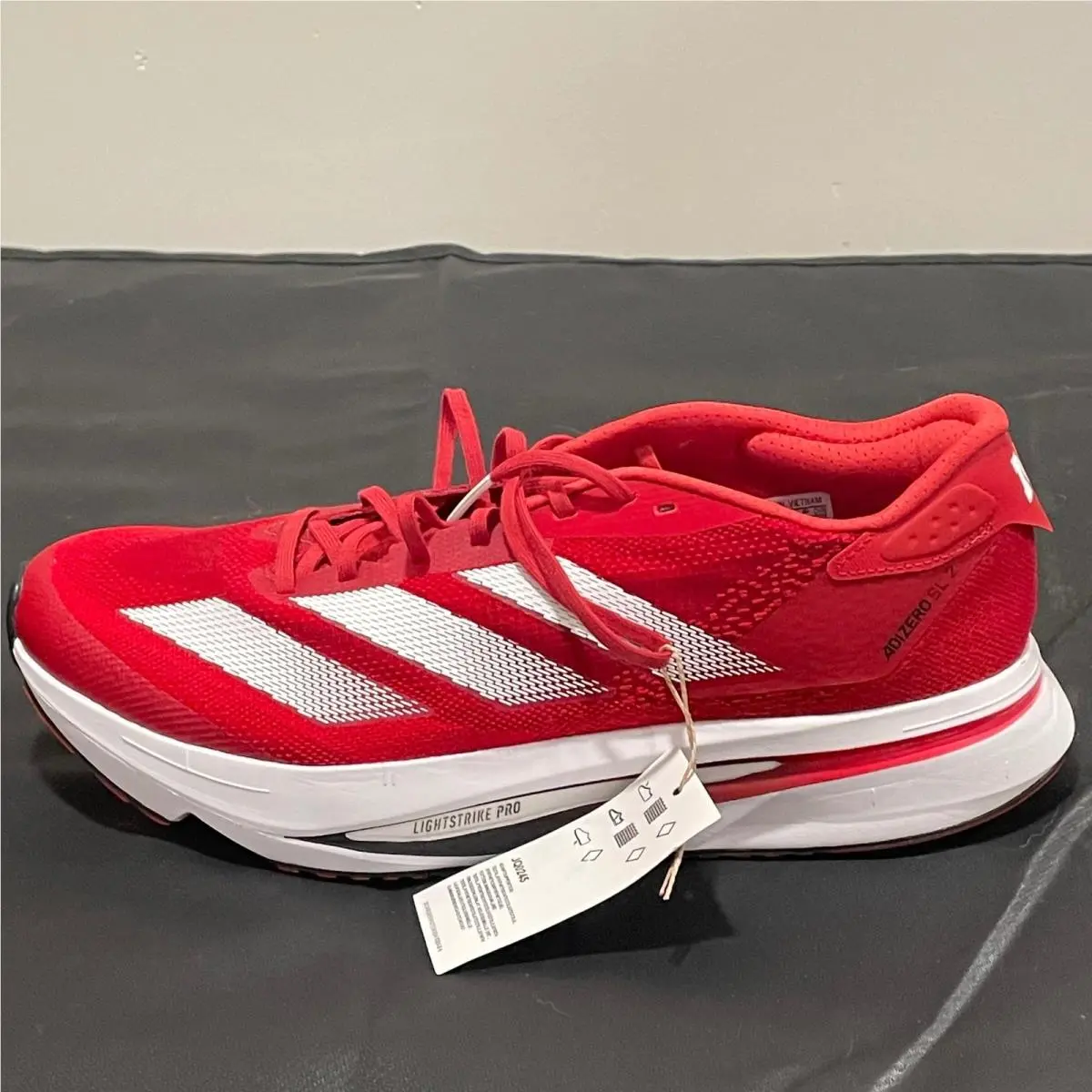 Adidas Adizero SL2 Nebraska Huskers Red White Running Shoes Mens 9.5 JQ0245