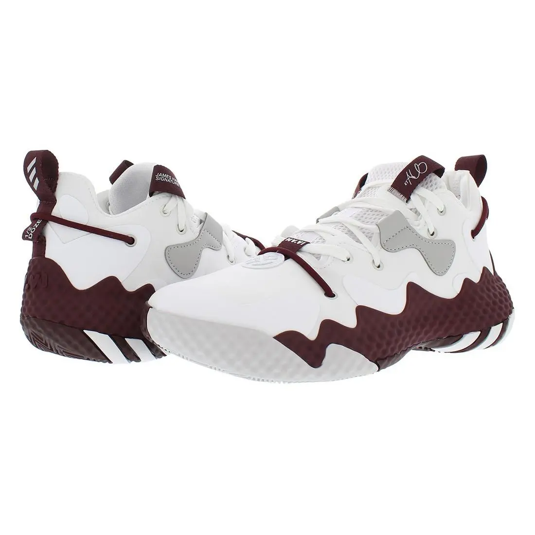 Adidas shoes - White/Burgundy/Grey, Main: White (UPC: 195742967664) 0