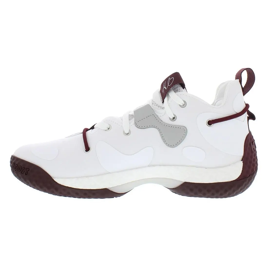 Adidas shoes - White/Burgundy/Grey, Main: White (UPC: 195742967664) 1