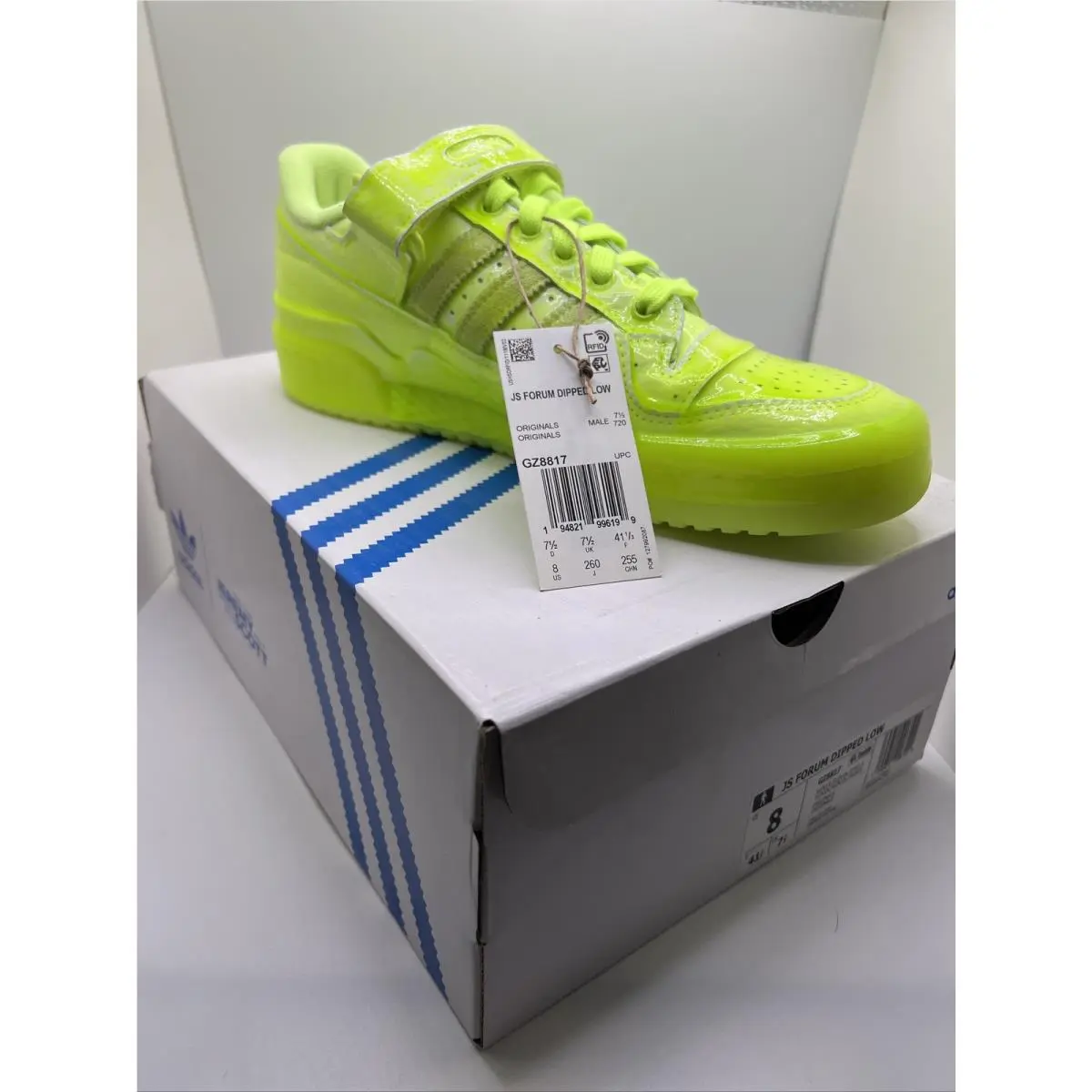 Adidas Originals by Jeremy Scott Js Forum Dipped Low GZ8817 Men US 8 Yellow