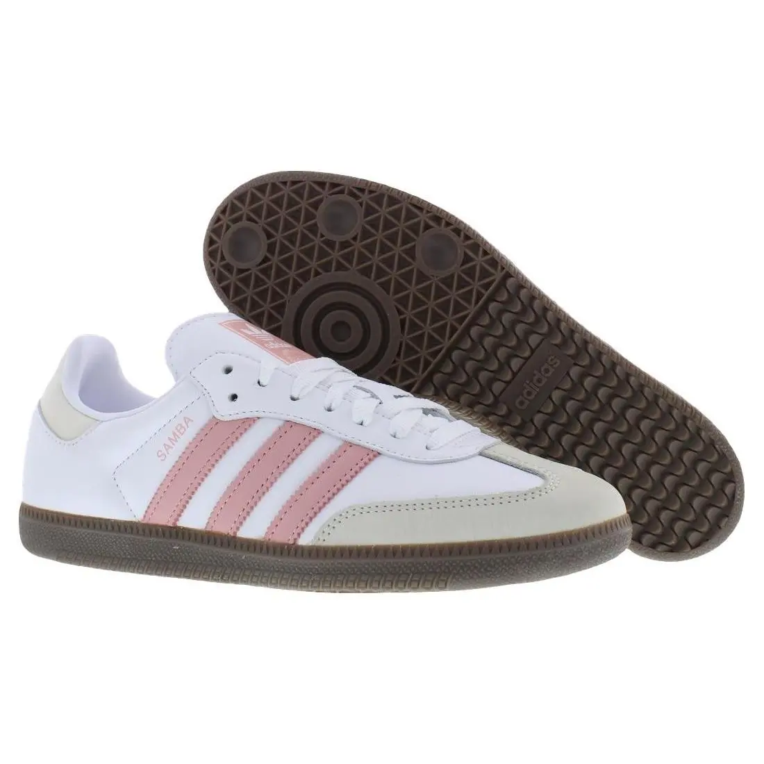 Adidas Samba Leather Womens Shoes Size 8.5 Color: Footwear White/wonder