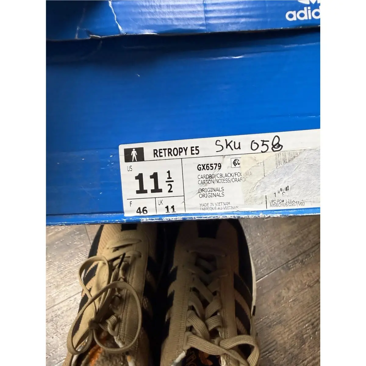 Adidas shoes - adidas Retropy E5 - Retropy - GX6579 - Black / Brown / White / Orange 4
