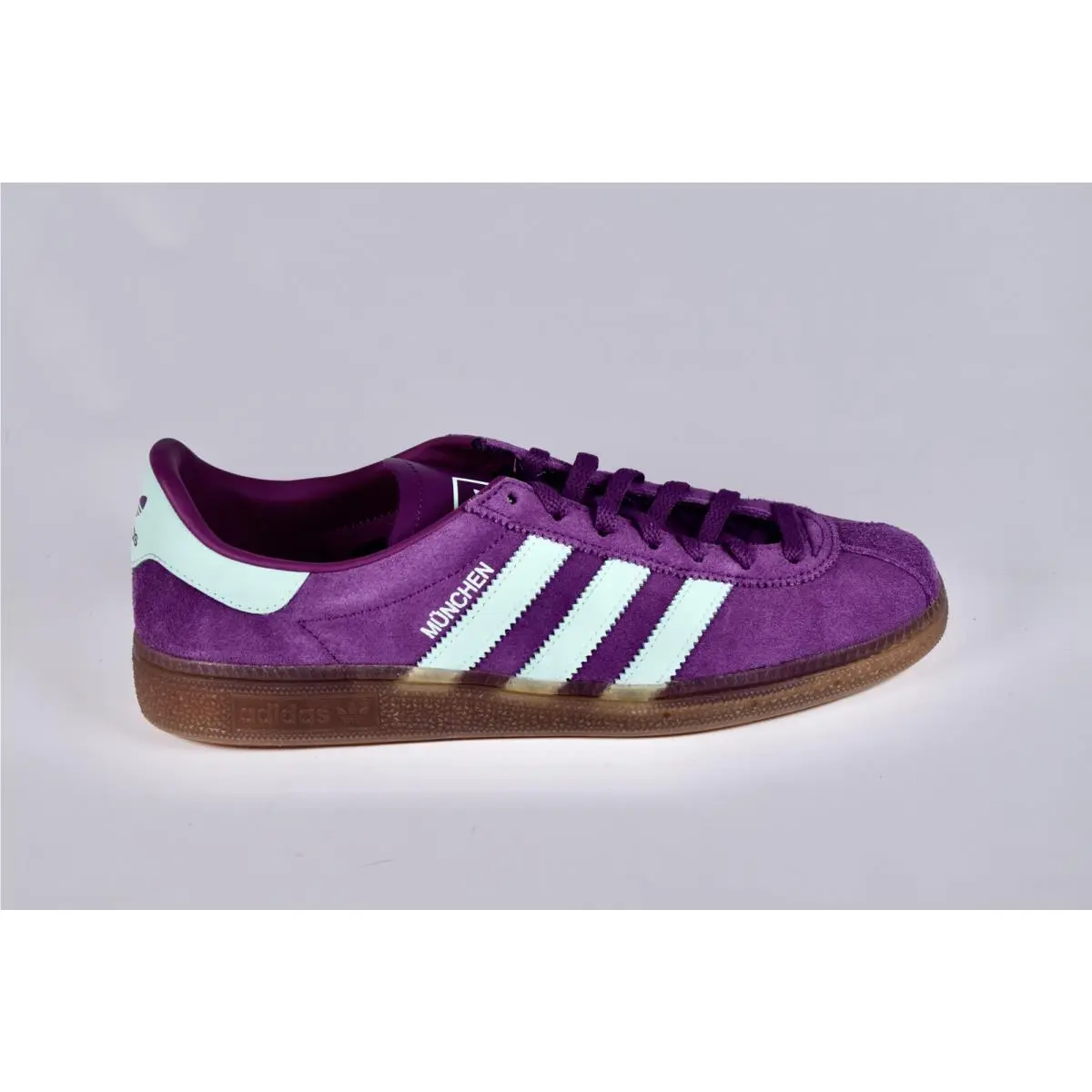 Adidas Women`s Muenchen JS3995 Purple Walking Shoes Size 8 Sneaker