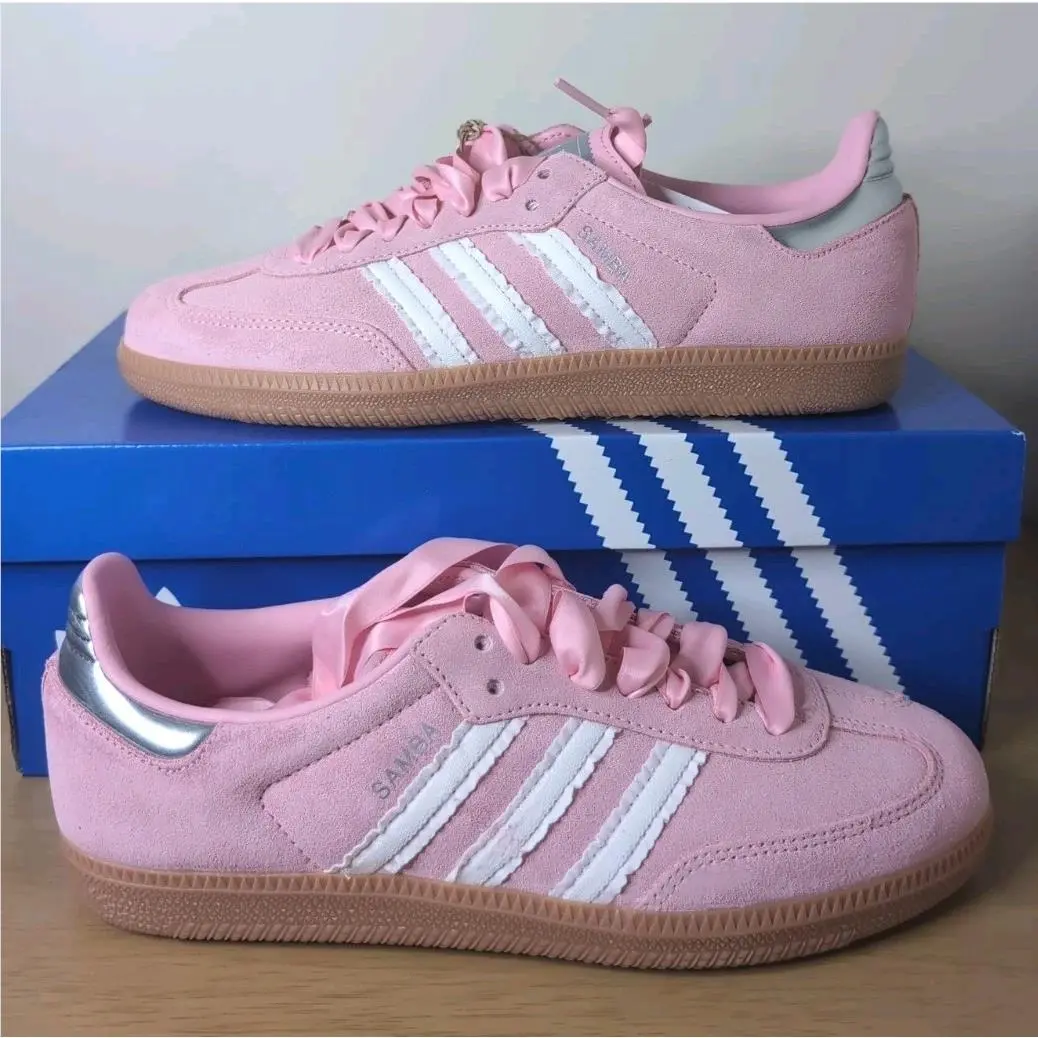 Adidas Samba J Light Pink White Gum Ruffle KJ2354 GS 6.5Y